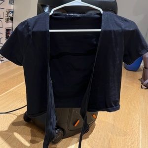 short sleeve wrap top